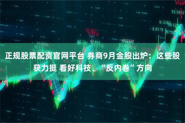 正规股票配资官网平台 券商9月金股出炉：这些股获力挺 看好科技、“反内卷”方向