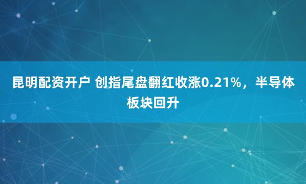 昆明配资开户 创指尾盘翻红收涨0.21%，半导体板块回升